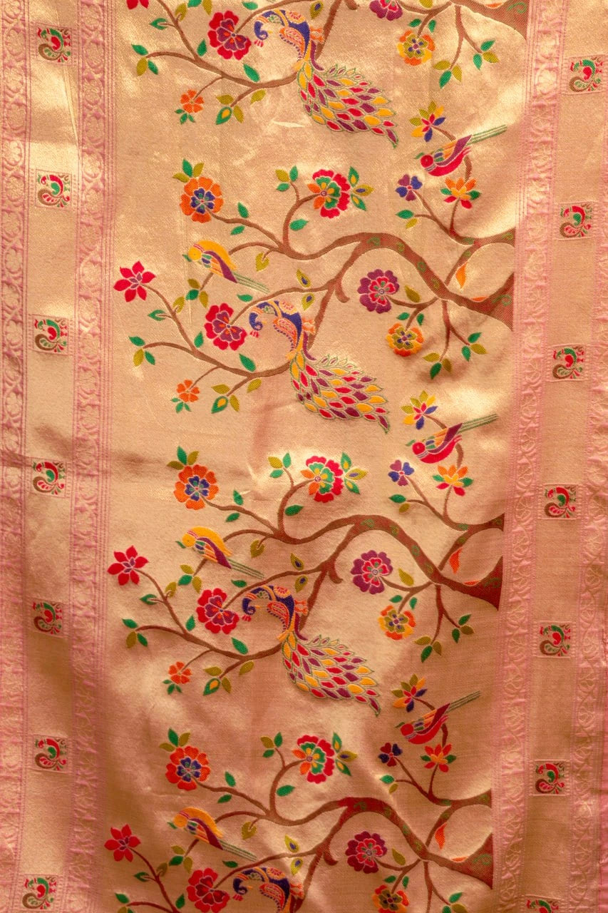 Soft Pink Heavy Super Kota Saree Kalyanja Fashion